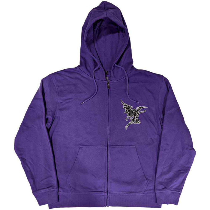 Black Sabbath Purple Medium Zipped Hoodie