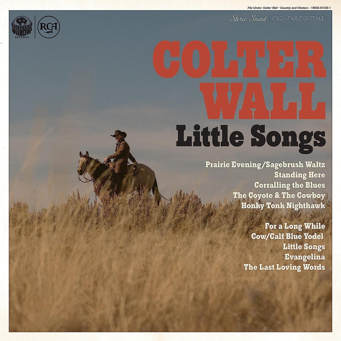 Colter Wall Little Songs Vinyl LP Blue Colour 2023