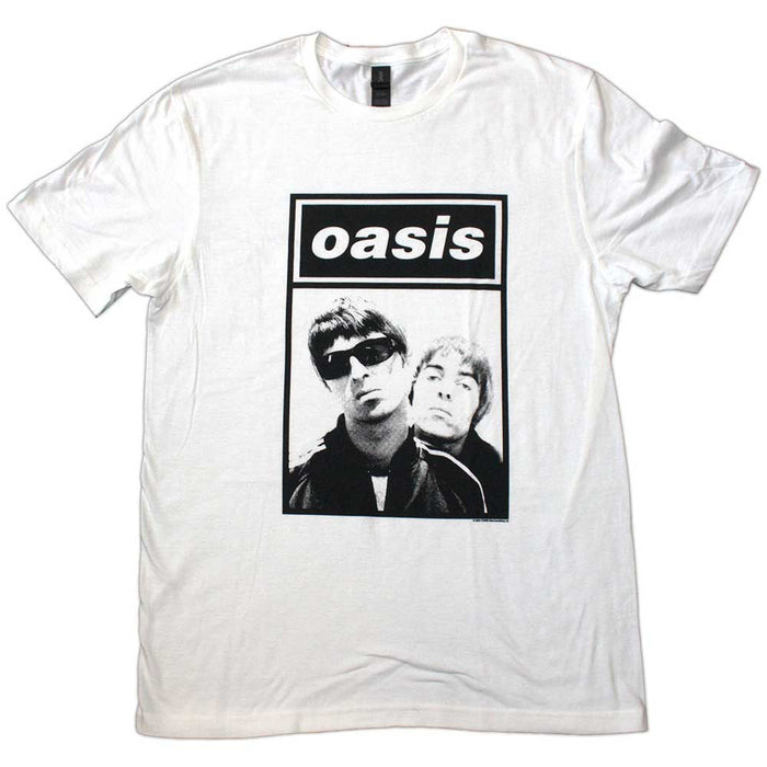 Oasis Noel & Liam Boxed Photo White Small T-Shirt