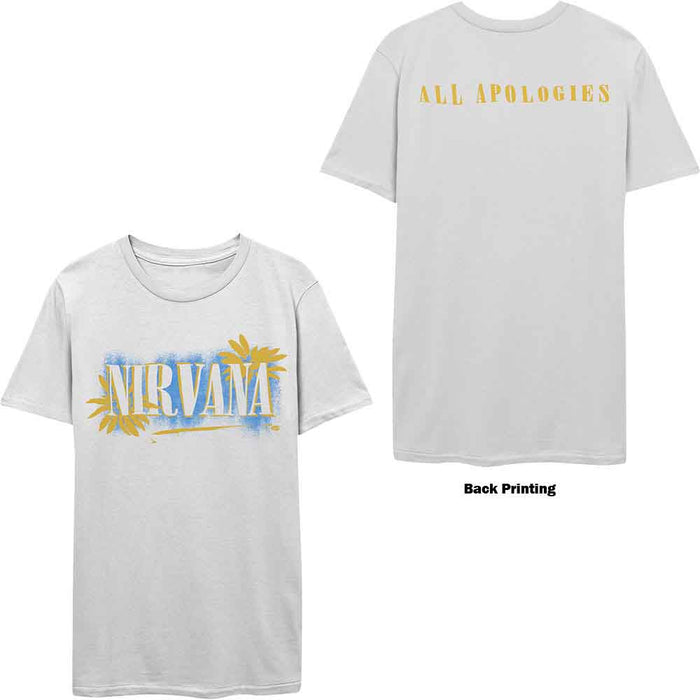 Nirvana All Apologies White XX-Large T-Shirt