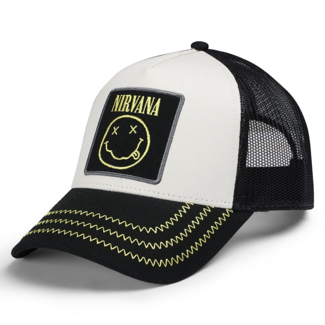 Nirvana White Trucker Baseball Cap