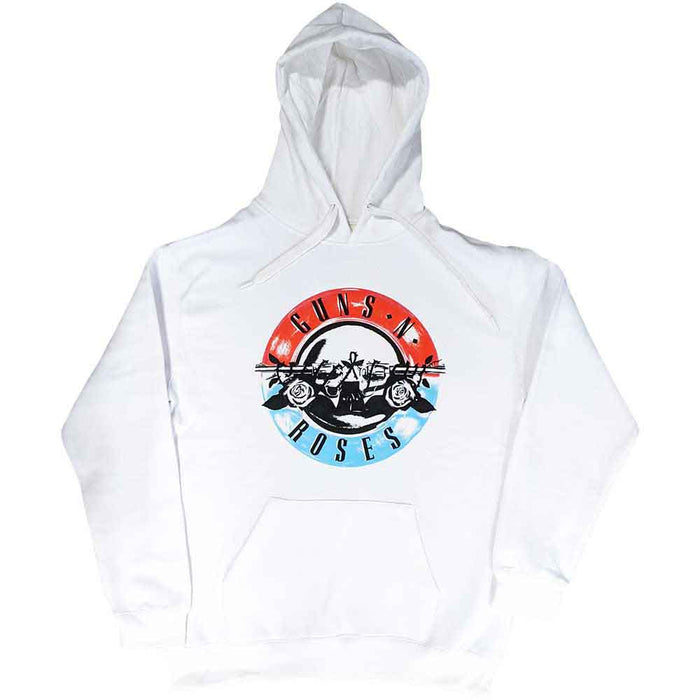 Guns N' Roses Motorcross Logo White Large Hoodie