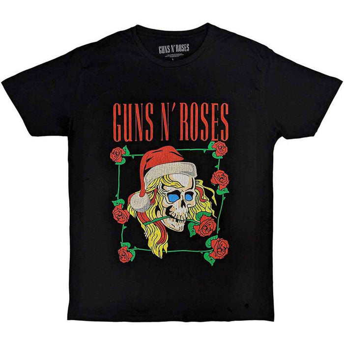 Guns N' Roses Holiday Skull Black Small T-Shirt