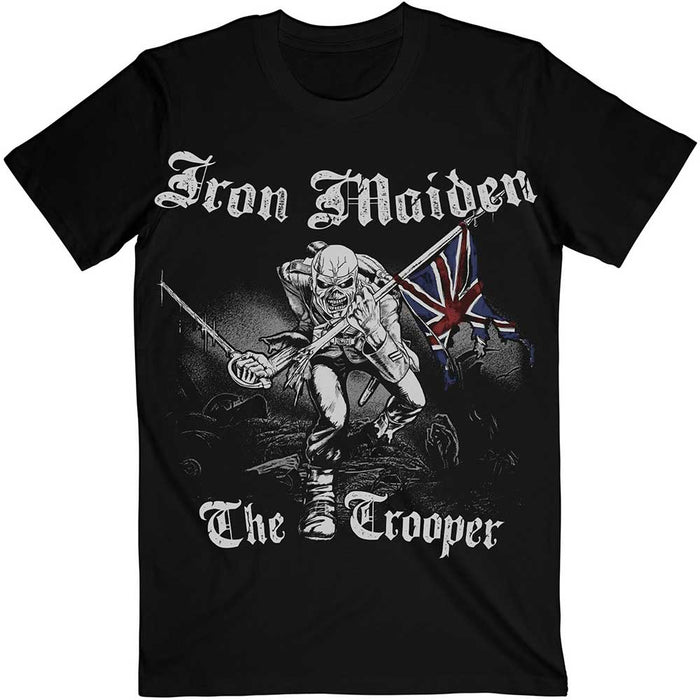 Iron Maiden Sketched Trooper Black Medium Unisex T-Shirt