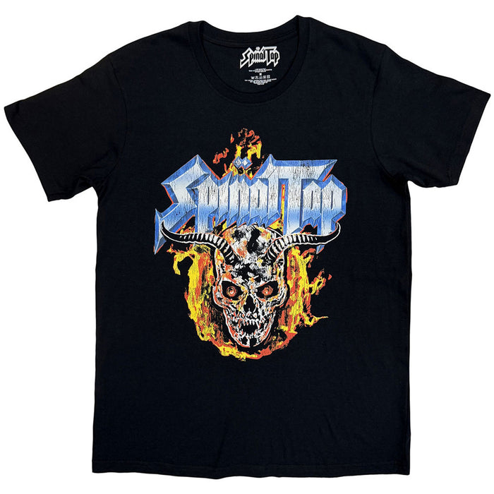 Spinal Tap Flame Skull Black Large T-Shirt