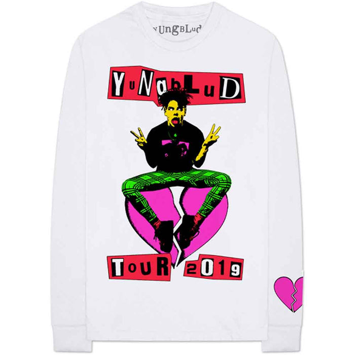 Yungblud Tour White Large Long Sleeve T-Shirt