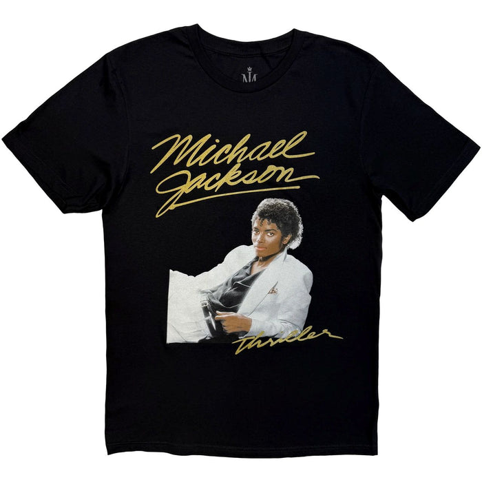 Michael Jackson Thriller White Suit Black X-Large T-Shirt
