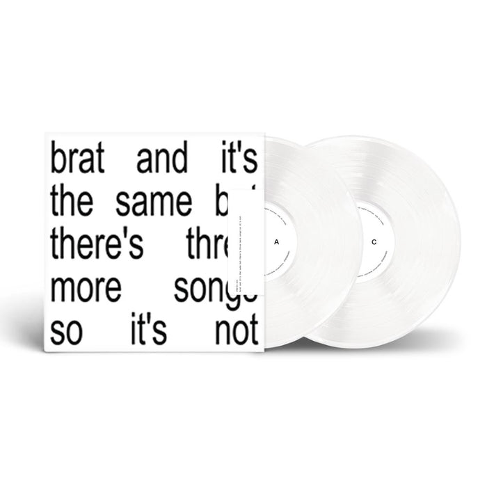 Charli XCX brat and it's the same but there's three more songs so it's not Vinyl LP White Colour 2024