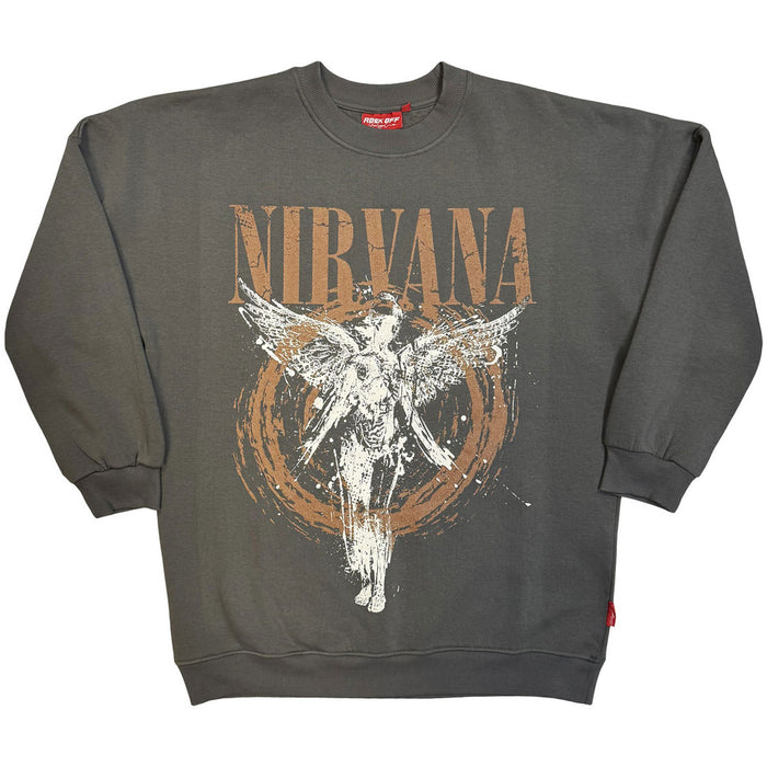 Nirvana In Utero Angel Grey XX-Large Sweatshirt