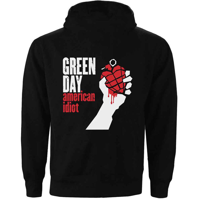 Green Day American Idiot Ladies Small Zipped Hoodie