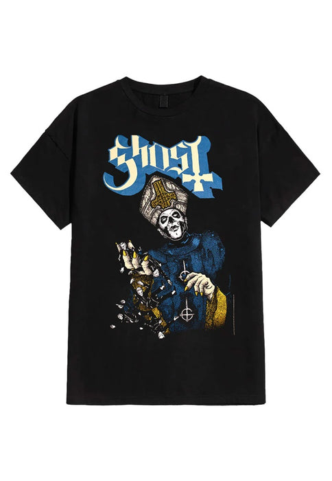 Ghost Papa of the World Black X-Large T-Shirt