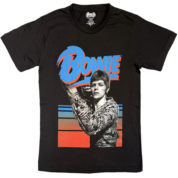 David Bowie Retro Bowie Black X-Large T-Shirt