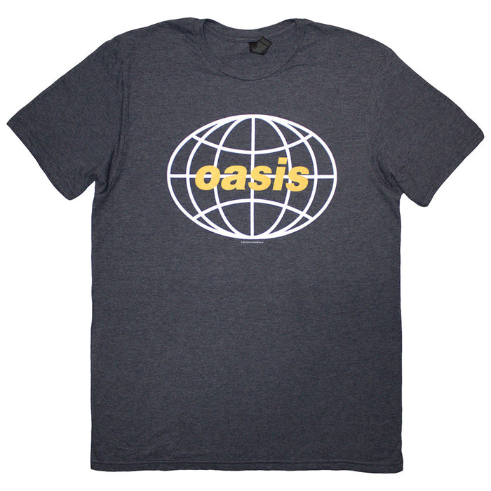 Oasis Globe Logo Navy Blue Small T-Shirt