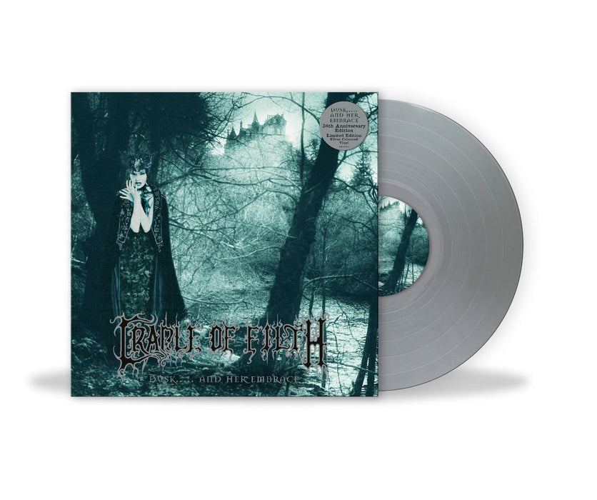 Cradle of Filth Dusk... and Her Embrace (30th Anniversary) Vinyl LP Silver Colour Due Out 30/10/26