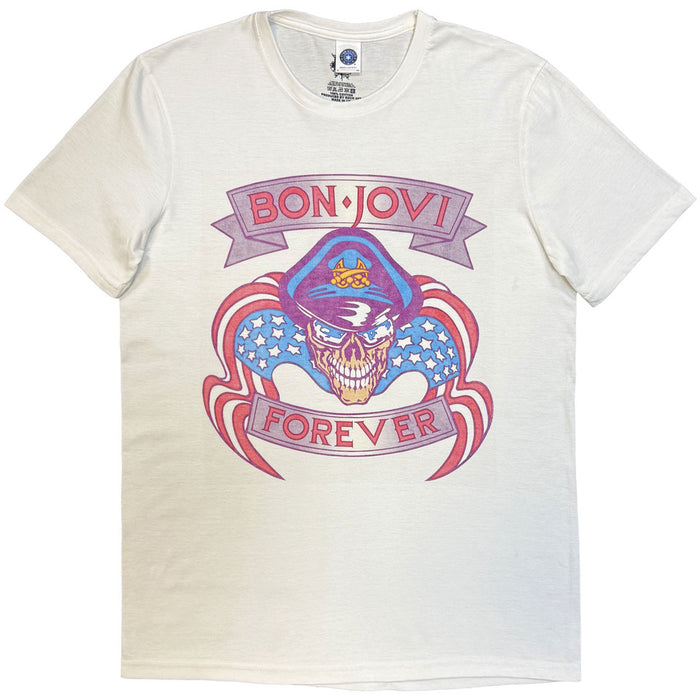Bon Jovi The Brotherhood White Small T-Shirt
