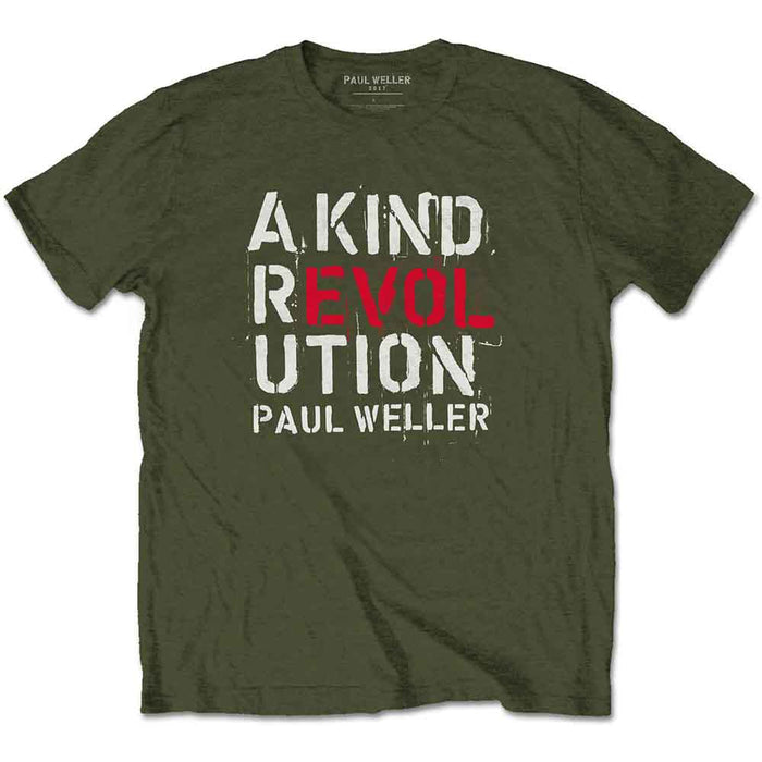Paul Weller A Kind Revolution Military Green Small T-Shirt