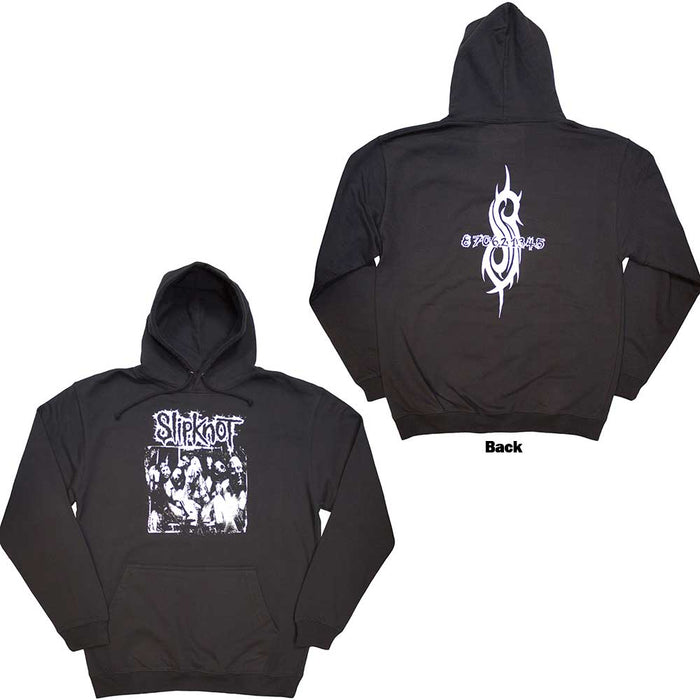 Slipknot Album Splatter Charcoal Grey Medium Hoodie