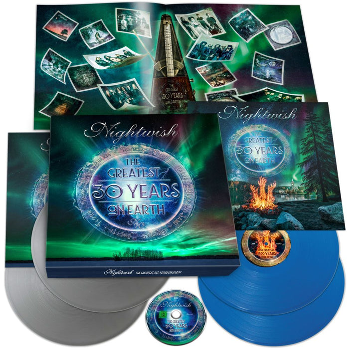 Nightwish The Greatest 30 Years On Earth Vinyl LP Blue & Silver Colour + Blu Ray Box Set Due Out 11/12/26