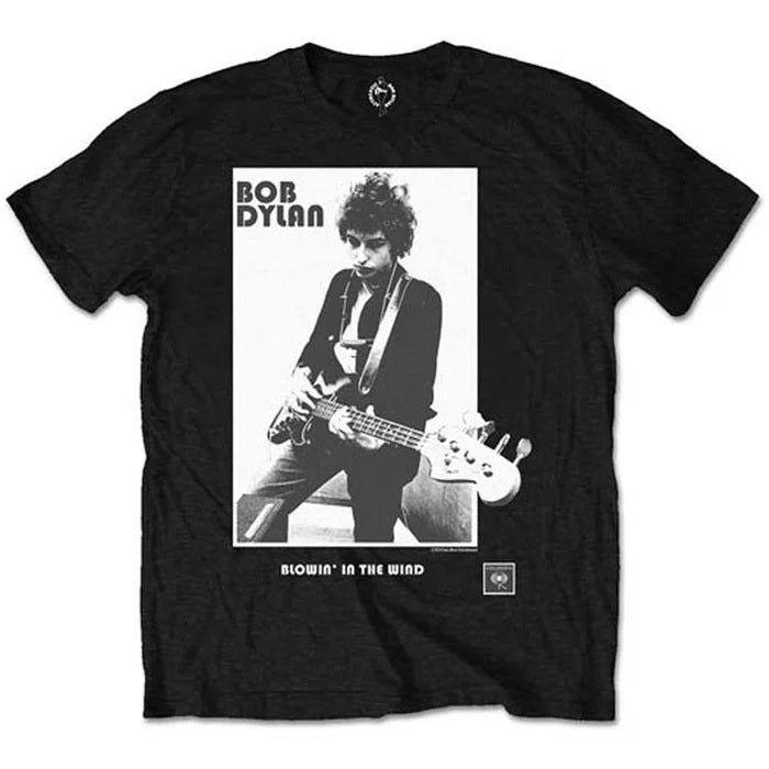 Bob Dylan Blowing in the Wind Black XX-Large T-Shirt