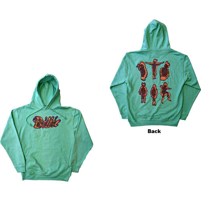 Billie Eilish Silhouettes Green Large Hoodie