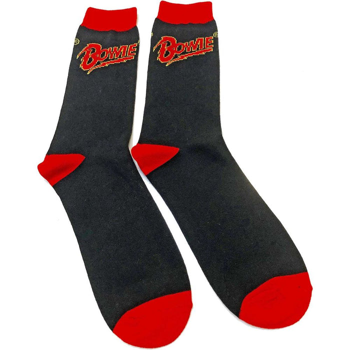 David Bowie Unisex Ankle Socks: Logo (Uk Size 7 - 11)