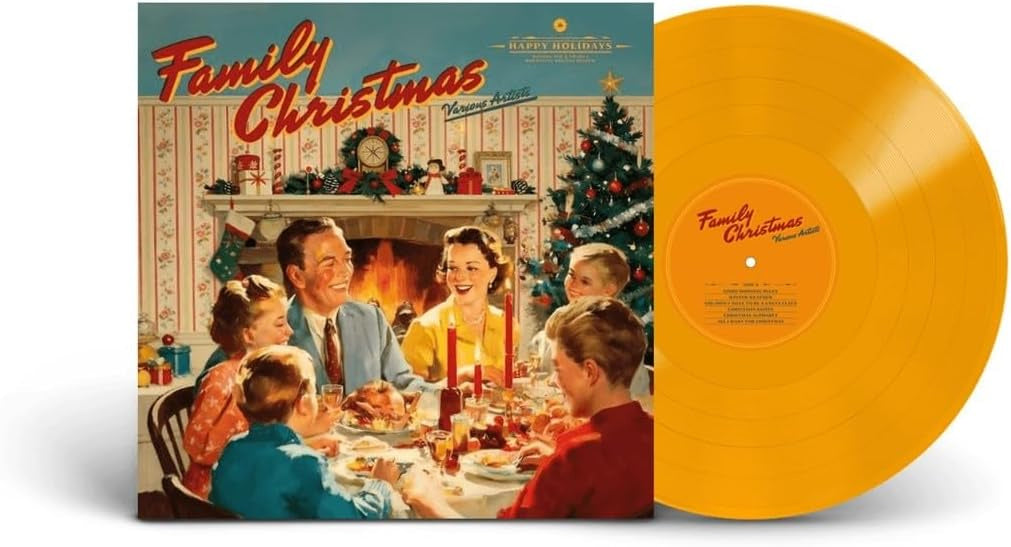 Various Artists FAMILY CHRISTMAS Vinyl LP Transparent Orange Colour Due Out 09/10/26