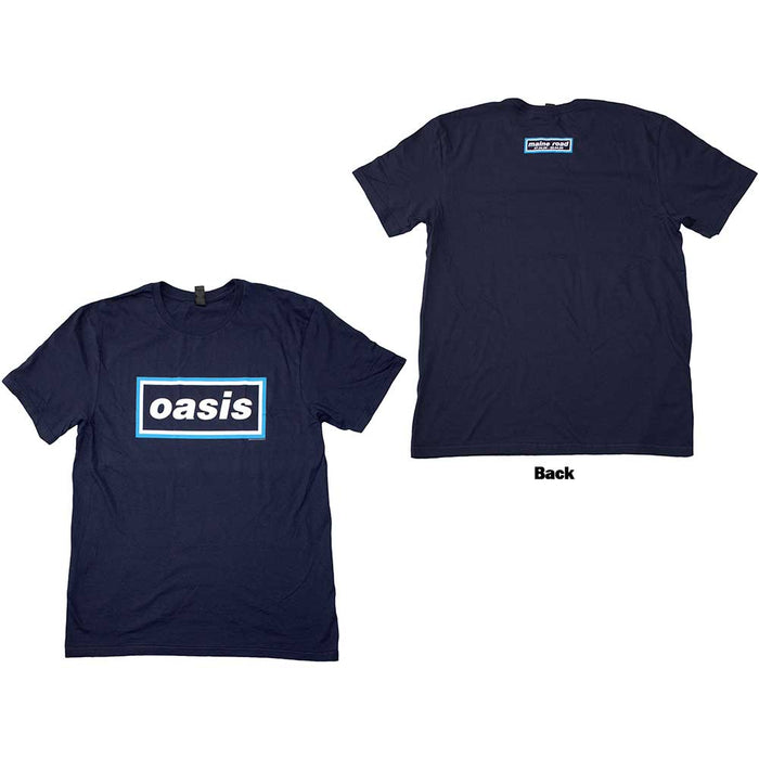 Oasis Maine Road Event Logo Navy Blue X-Large T-Shirt