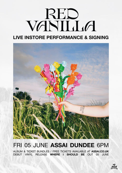 Red Vanilla Where I Should Be Instore Performance & Signing Dundee (6pm Friday 5th June 2026)
