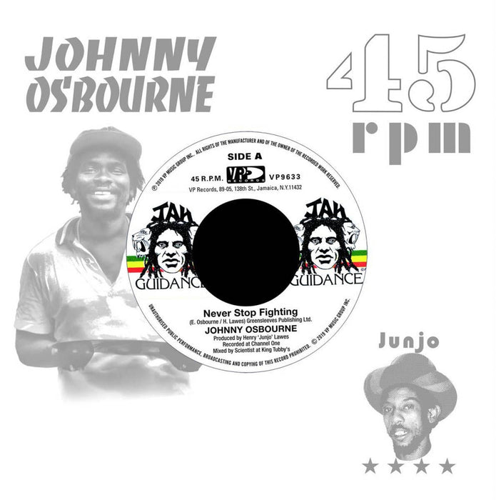 Johnny Osbourne Never Stop Fighting 7" Vinyl Single New 2019