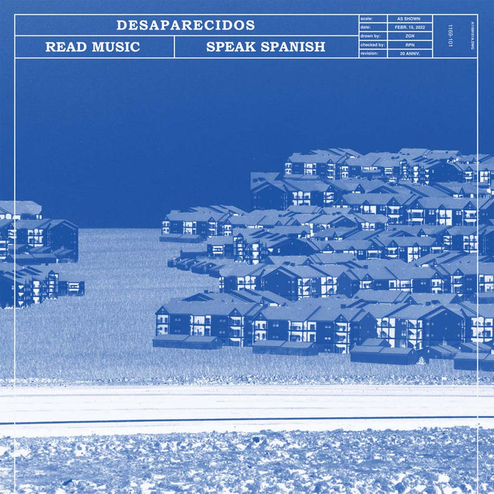 Desaparecidos Read Music / Speak Spanish Vinyl LP Indies Transparent Blue Colour 2022