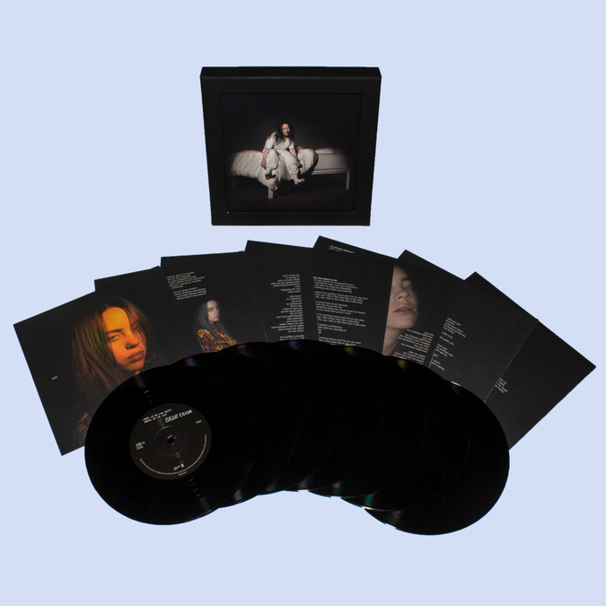 Billie Eilish When We All Fall Asleep Where Do We Go 7" boxset Vinyl