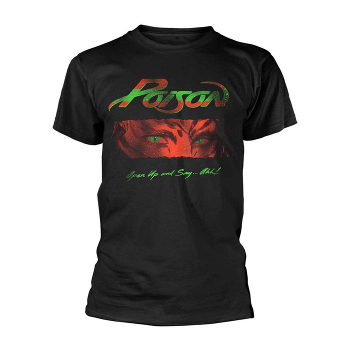 POISON Open Up And Say Ahh MENS Black LARGE T-Shirt NEW