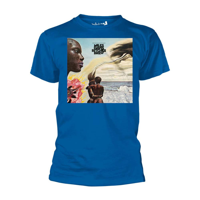 MILES DAVIS Bitches Brew MENS Blue LARGE T-Shirt NEW