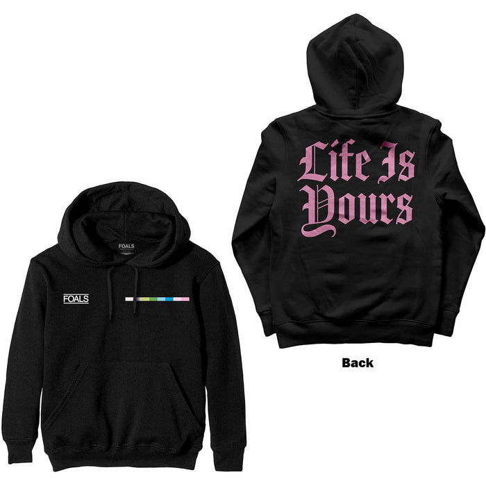 Foals Life Is Your Black Large Hoodie