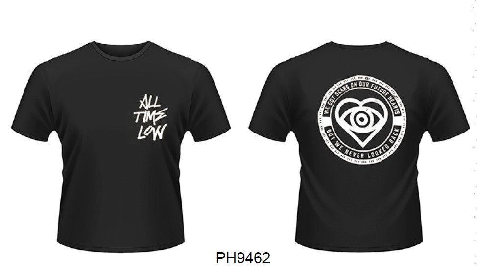 ALL TIME LOW Graffiti MENS Black Size LARGE T SHIRT NEW Front & Back Print