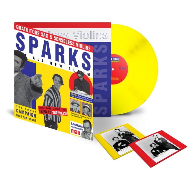 Sparks Gratuitous Sax & Senseless Violins Vinyl LP Deluxe Yellow 2019