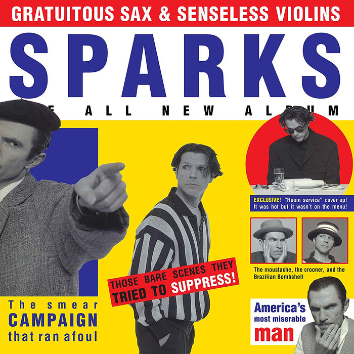 Sparks Gratuitous Sax & Senseless Violins Vinyl LP Deluxe Yellow 2019