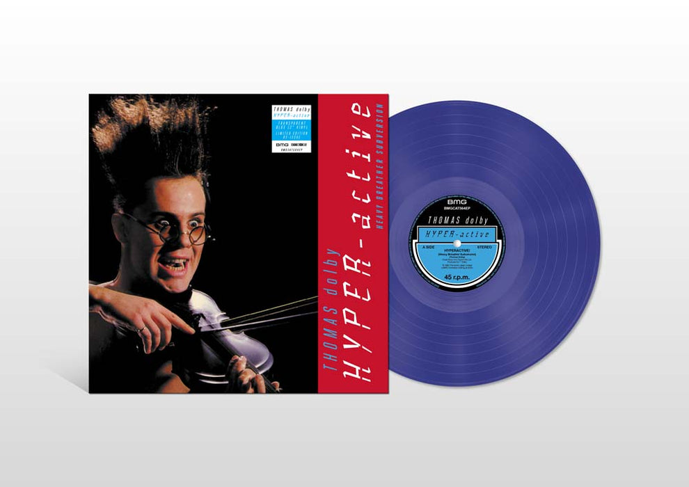 Thomas Dolby Hyperactive 12" Single Transparent Blue Vinyl RSD 2022