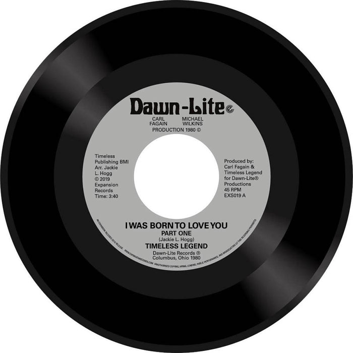 Timeless Legend I Was Born To Love You 7" Vinyl Single New 2019