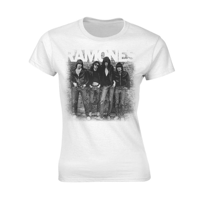 RAMONES First Album Faded WOMENS White XL T-Shirt NEW