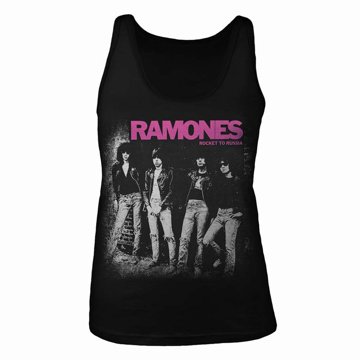 RAMONES Rocket To Russia MTV MENS Black LARGE T-Shirt NEU