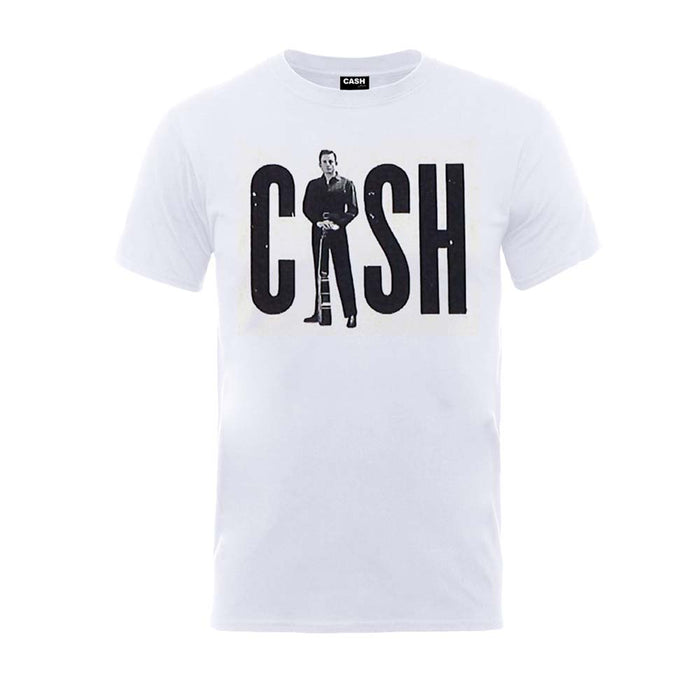 JOHNNY CASH Standing Cash MENS White MEDIUM T-Shirt NEW