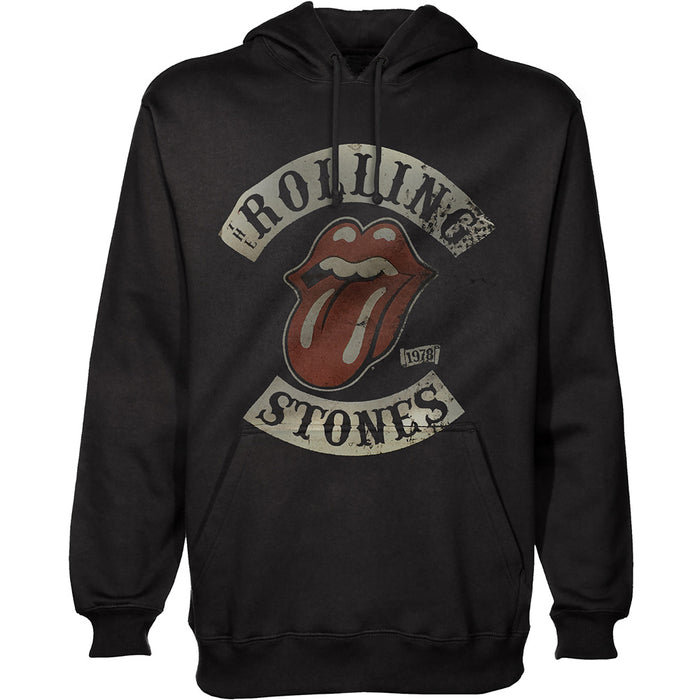 The Rolling Stones 1978 Tour Black Large Unisex Hoodie