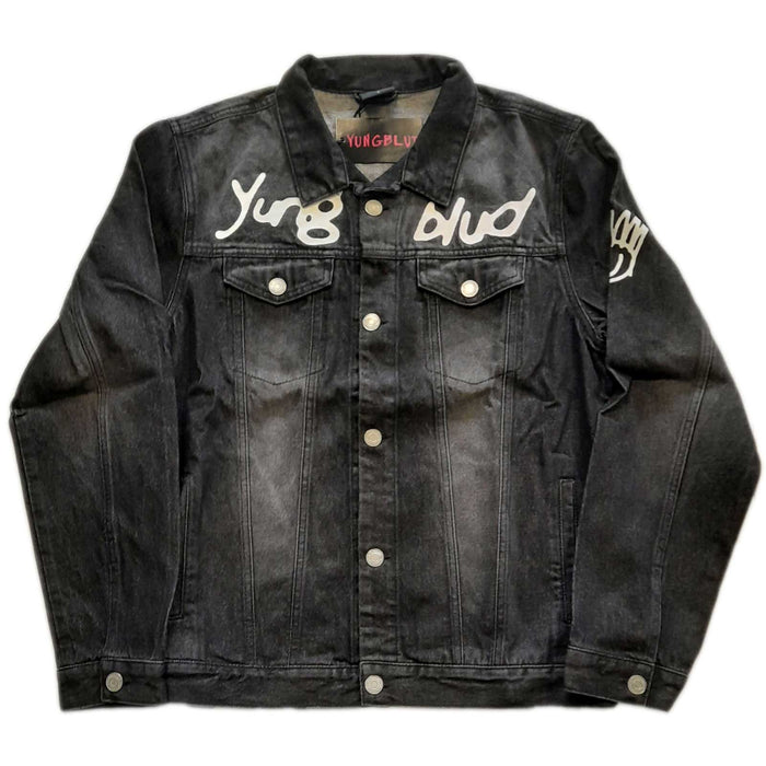 Yungblud Be Fooking Happy Unisex Large Black Denim Jacket