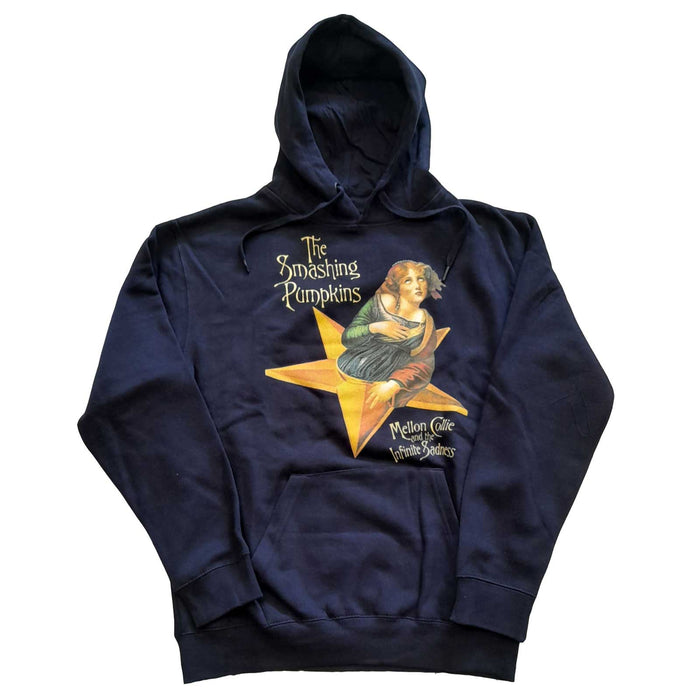 The Smashing Pumpkins Mellon Collie Navy Blue Large Hoodie