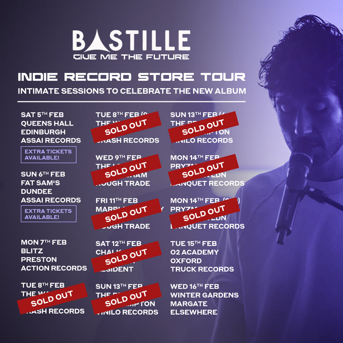 Bastille "Give Me The Future" Album + Fat Sam's Ticket Bundle 6th February 2022