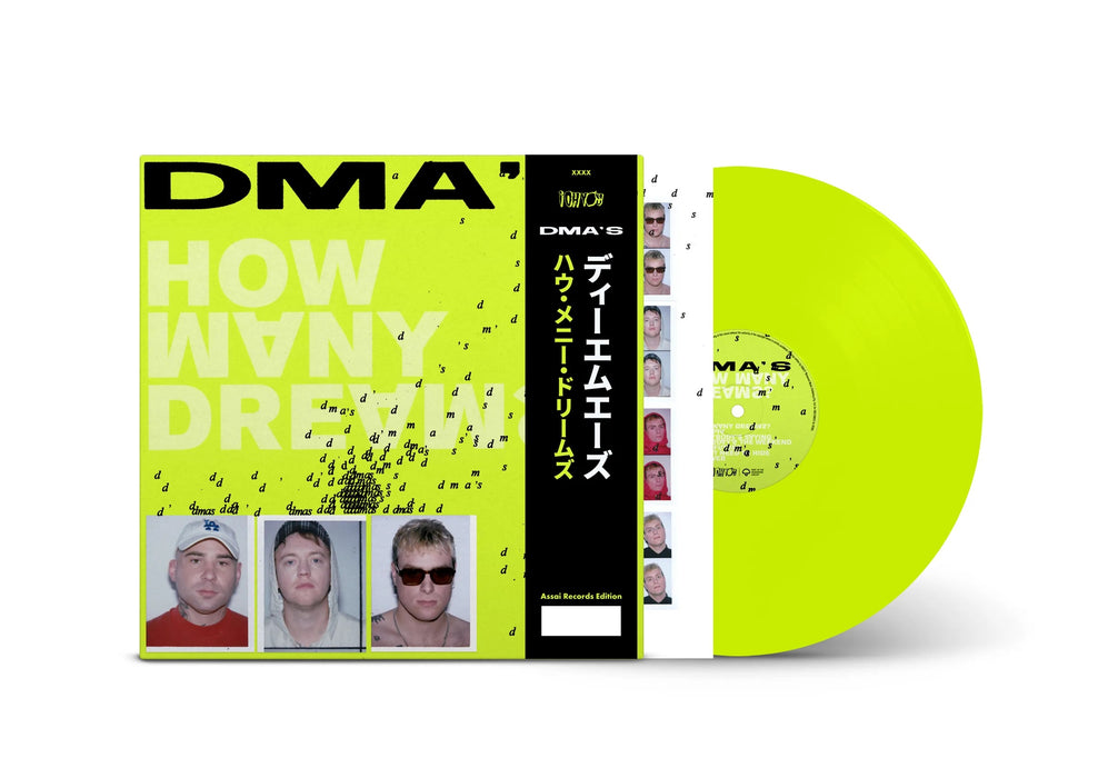DMA'S How Many Dreams Vinyl LP Neon Yellow Signed Assai Obi Edition 2023