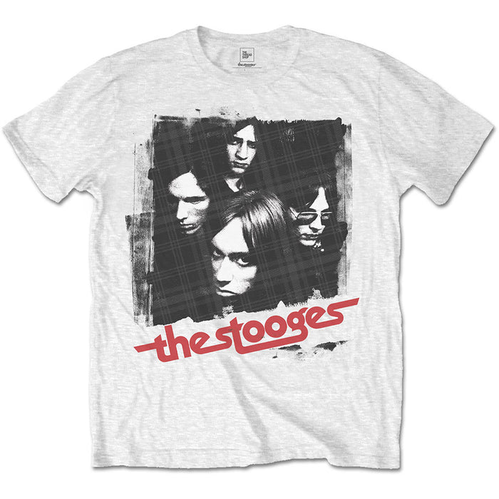 Iggy Pop & The Stooges Four Faces White Medium Unisex T-Shirt