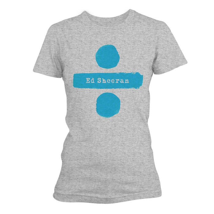 ED SHEERAN Divide Logo Ã· T-SHIRT Ladies SIZE XL New