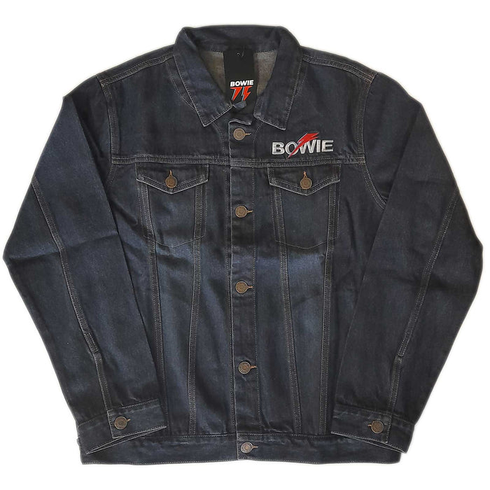 David Bowie Large Unisex Blue Denim Jacket